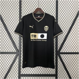 Mens Valencia Black Special Edition Jersey 2024/25 front view on display