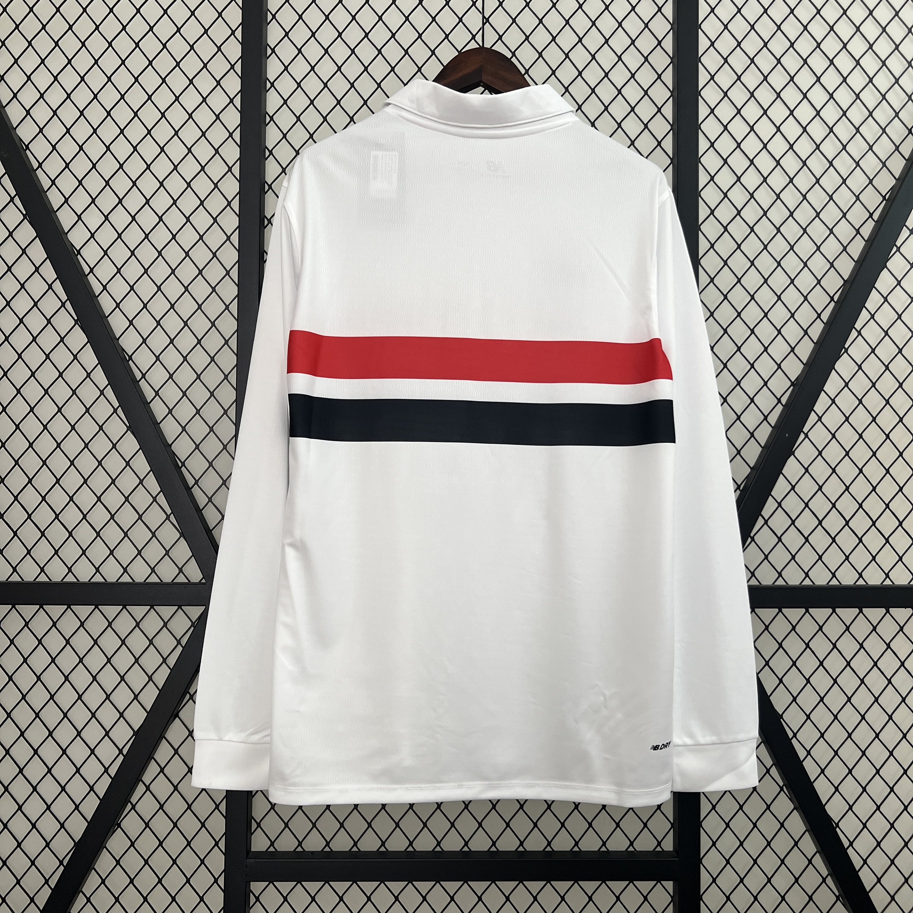 Mens Sao Paulo Long Sleeve Home Jersey 2024/25 Mens Sao Paulo Long Sleeve Home Jersey 2024/25 back view detail