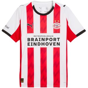 Mens PSV Eindhoven Home Jersey 2025/26 Mens PSV Eindhoven home jersey 2025/26 white and red striped front view