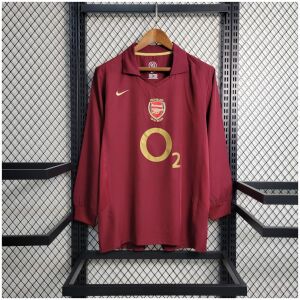 Mens Arsenal Retro Home Long Sleeve Jersey 2005/06
