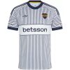 Mens Boca Juniors Away Jersey 2026/27 front view in white with navy pinstripes