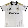 Mens Legia Warszawa Home Jersey 2026/27 white pinstripe shirt front view with polo collar