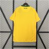 Mens World Cup Brazil yellow Retro Home Jersey 2010 back view detail