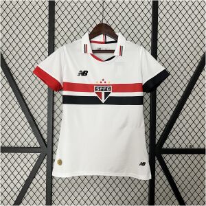 Womens Sao Paulo Home Jersey 2024/25 front view on display