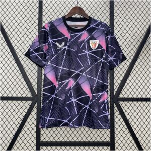 Mens Athletic Bilbao Purple Jersey 2024/25 Mens Athletic Bilbao Purple Jersey 2024/25 front view on display