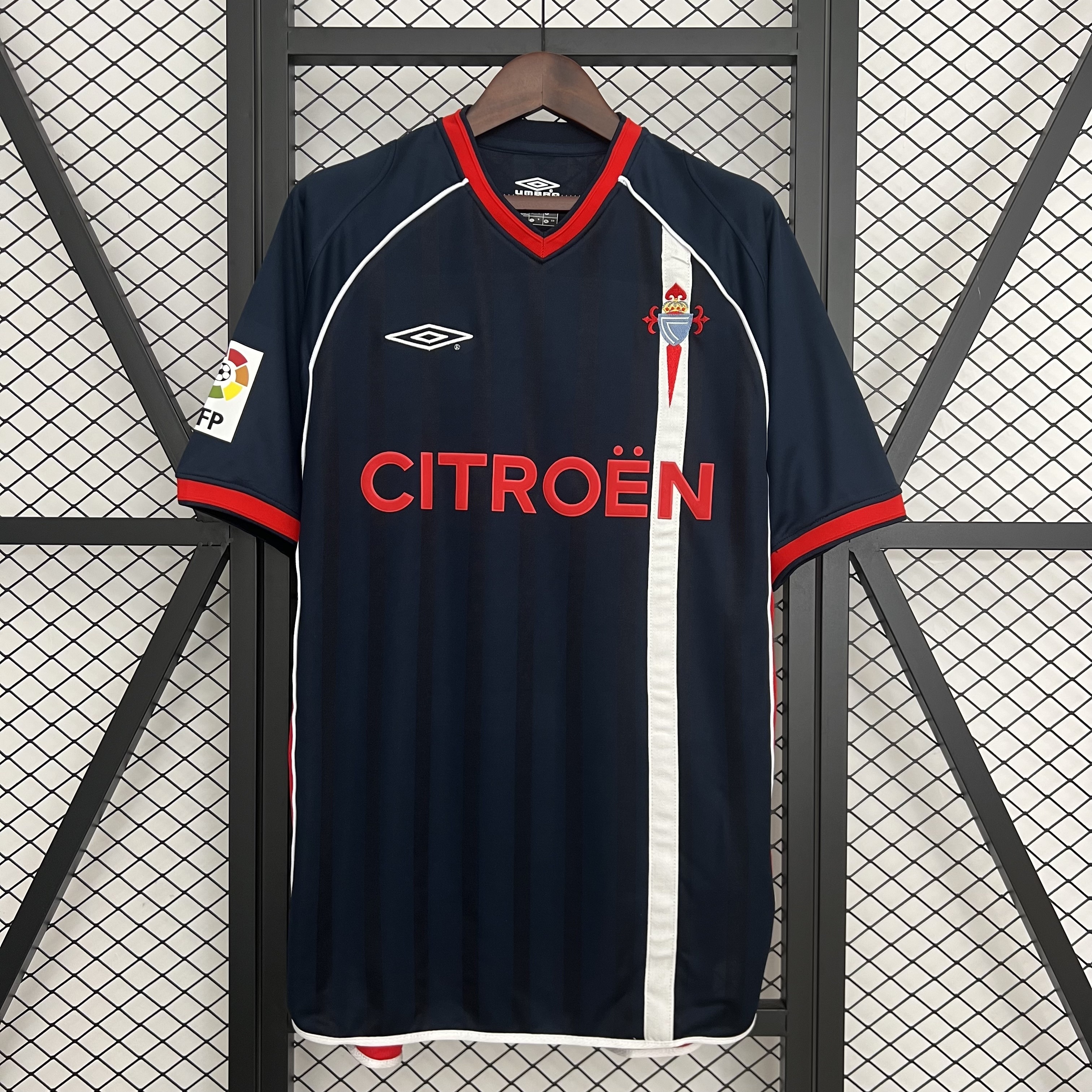 Mens Celta Retro Third Jersey 2001/03 Mens Celta Retro Third Jersey 2001/03 front view on display