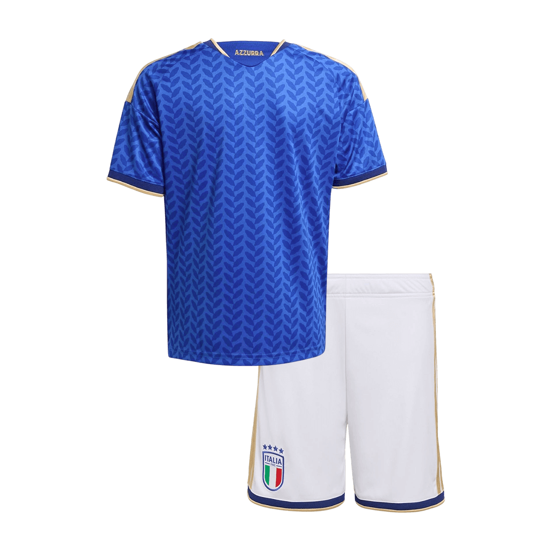 Kids Italy World Cup Home Kit 2026 Kids Italy World Cup Home Kit 2026 rear view of shirt and shorts