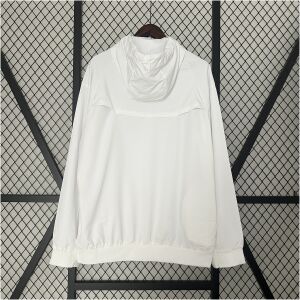 Mens Corinthians White Windbreaker 2024/25 back view detail
