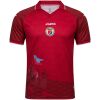 Mens Haiti World Cup Third Jersey 2026 garnet red shirt front view with revolutionary graphic