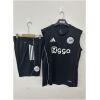 Mens Ajax black Training Kit Singlet Kits Kit 2025/26 front view on display