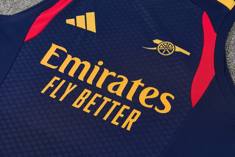 Mens Arsenal Sleeveless Training Set Navy Blue 2026/27 Mens Arsenal Sleeveless Training Set Navy Blue 2026/27
