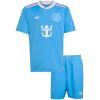 Kids Inter Miami CF Third Kit 2025 front view of shirt and shorts set
