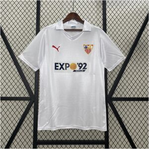 Mens Sevilla Retro Home Jersey 1987/90 front view on display