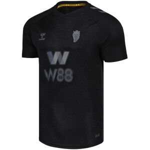 Mens Sunderland AFC Third Jersey 2025/26 Mens Sunderland AFC third jersey 2025/26 black tonal line art front view