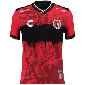 Mens Club Tijuana Home Jersey 2025/26 front view in red and black