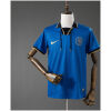Front view of the Mens AIK Fotboll Home Jersey 2026/27 featuring royal blue jacquard and lace-up collar
