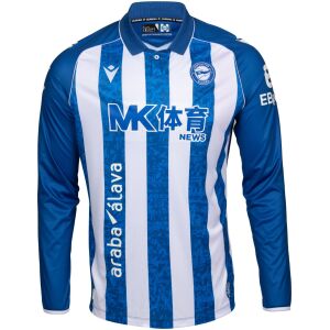 Kids Deportivo Alaves Home Full Sponsor Long Sleeve Jersey 2026/27 Kids Deportivo Alaves Home Full Sponsor Long Sleeve Jersey 2026/27