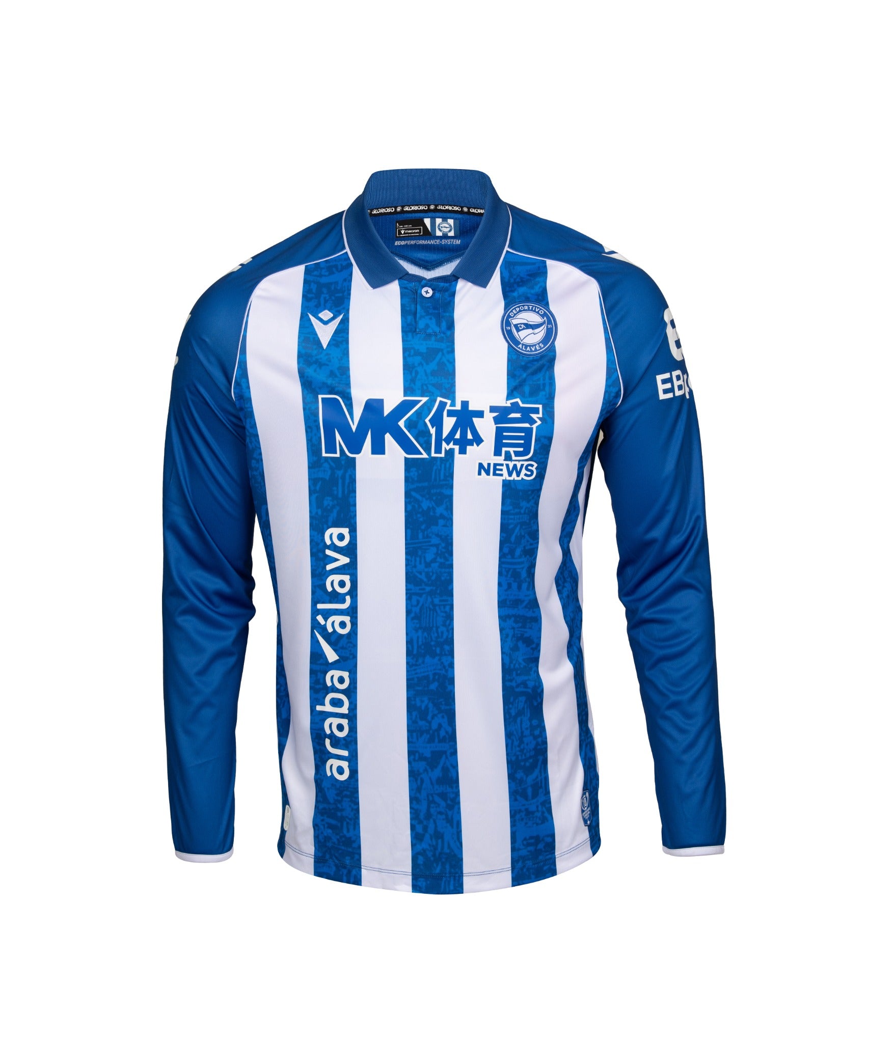 Kids Deportivo Alaves Home Full Sponsor Long Sleeve Jersey 2026/27 Kids Deportivo Alaves Home Full Sponsor Long Sleeve Jersey 2026/27