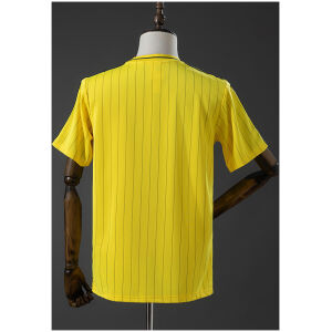 Mens Al Nassr Terrace Icons Yellow T-Shirt rear view showing authentic team styling