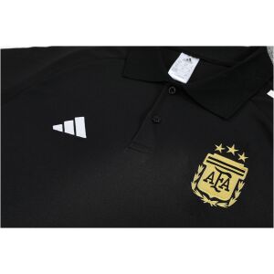 Mens Argentina Gray Training Kit Polo 2025 rear view of shirt and shorts
