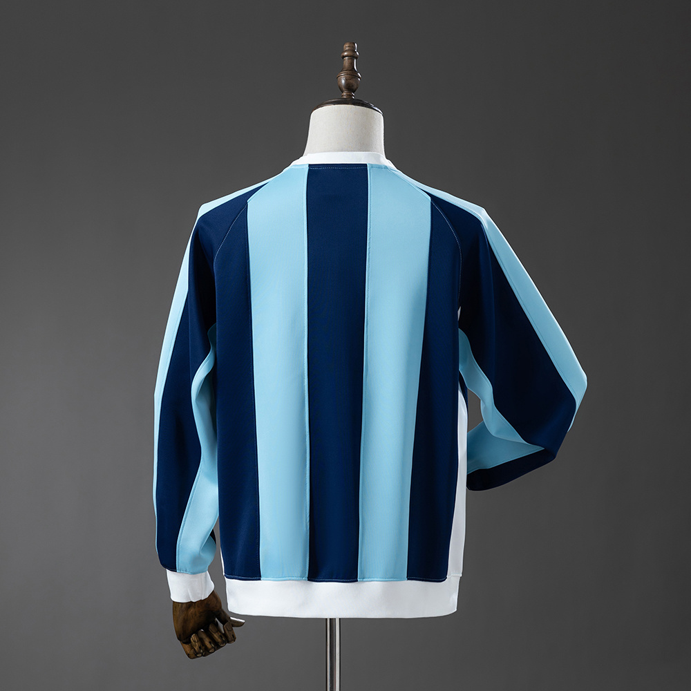 Mens Argentina Blue Long Sleeve Hoodie 2025 Mens Argentina Blue Long Sleeve Hoodie 2025 rear view showing matching team styling