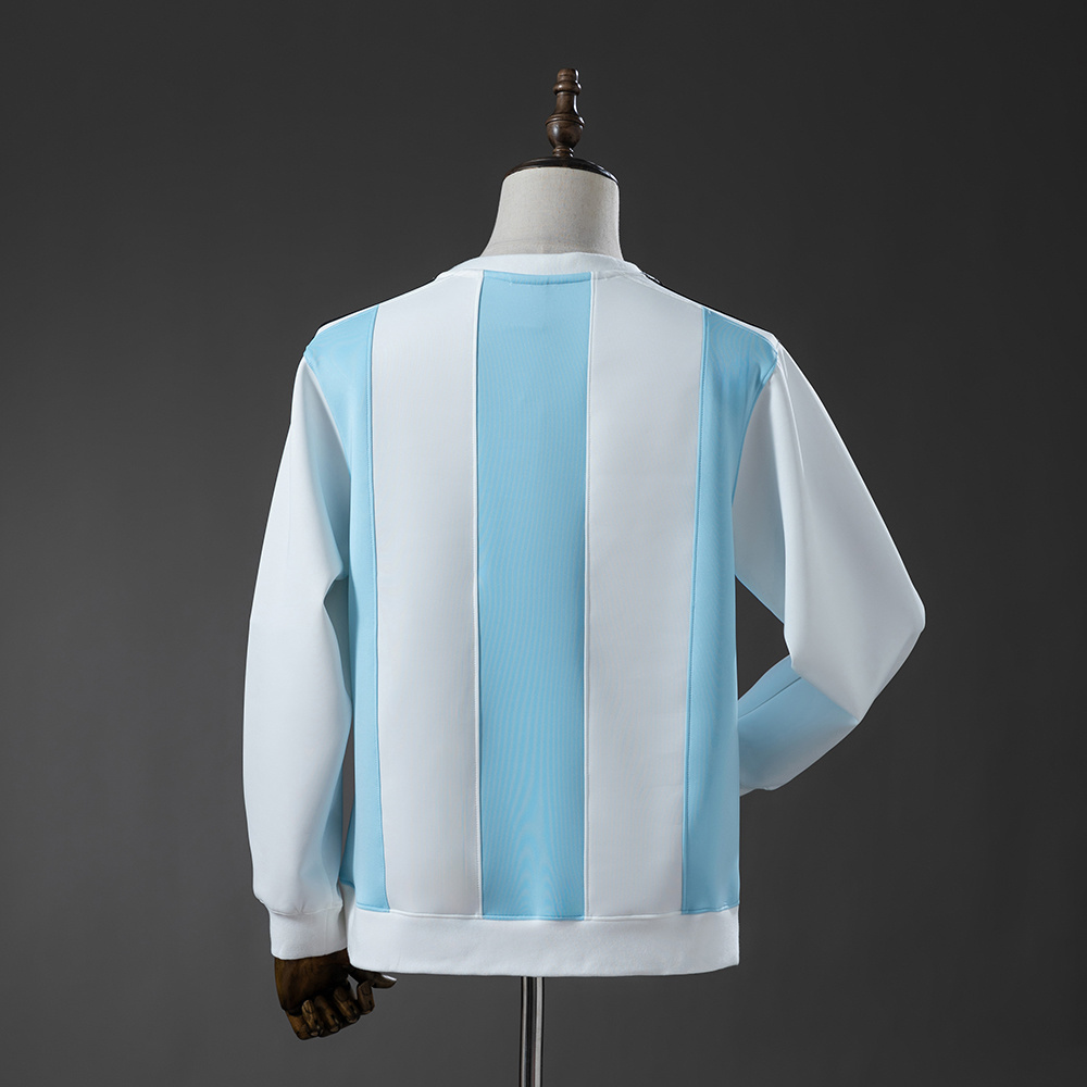 Mens Argentina Long Sleeve Hoodie 2025 Mens Argentina Long Sleeve Hoodie 2025 rear view showing matching team styling