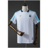 Mens Argentina white pinstriped T-shirt on mannequin, front view