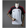 Front view of the Mens Athletic Retro Third Jersey 2002/03 in black and white with red piping