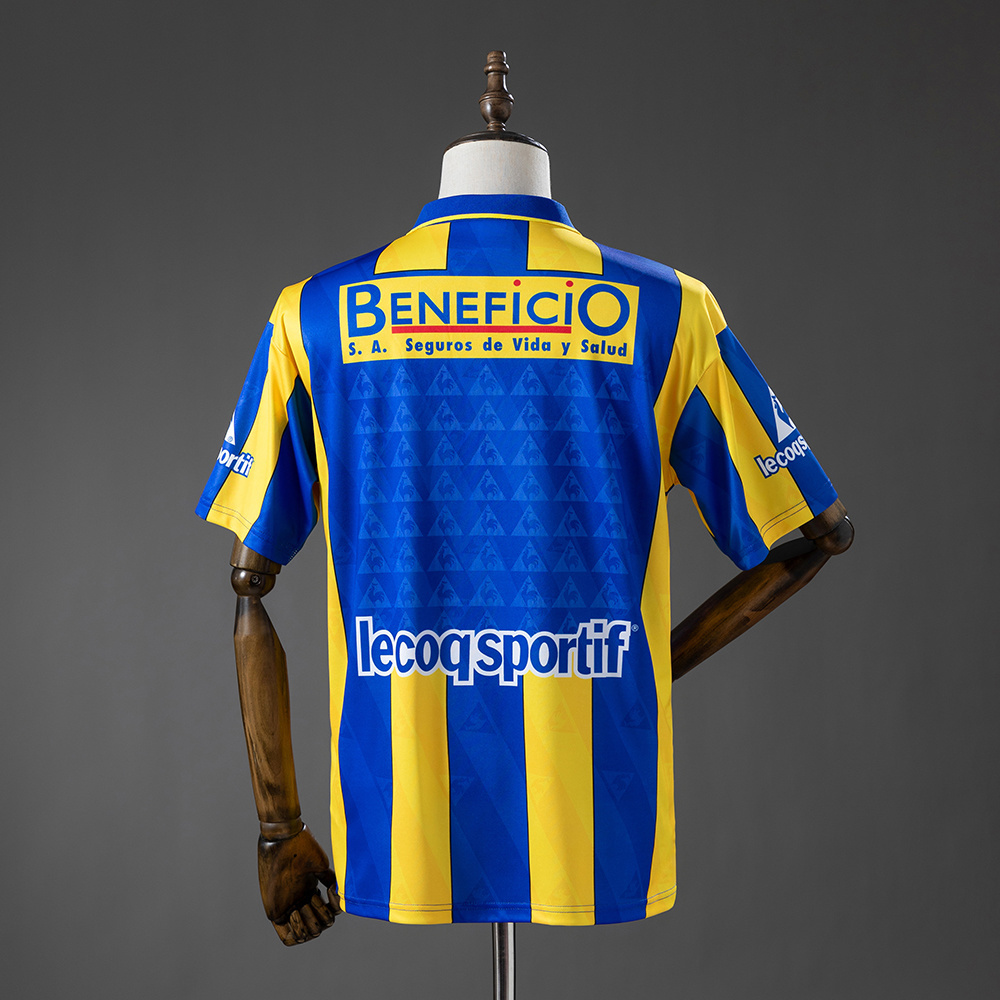 Mens Atletico Rosario Central Retro Home Jersey 1995/97 Mens Atletico Rosario Central Retro Home Jersey 1995/97 rear view showing matching team styling