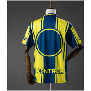 Mens Atletico Rosario Central Retro Home Jersey 1998/99 rear view showing authentic team styling