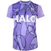Womens Ipswich Town light purple away goalkeeper jersey front view with dark line print