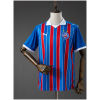 Mens Bahia Away Jersey 2026/27 front view with red and blue vertical stripes and white polo collar