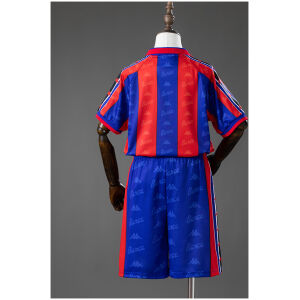 Kids Barcelona Retro Home Kit 1996/97 rear view of shirt and shorts