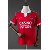 Mens Benfica Retro Home Jersey 1992/93 front view in red with polo collar