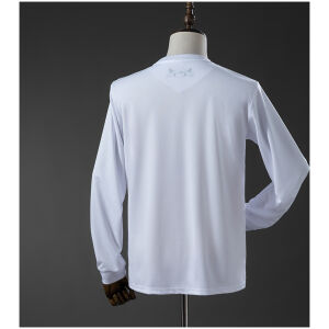 Mens Blackburn Rovers 150Th White White Long Sleeve Anniversary Jersey 2025/26 rear view showing authentic team styling