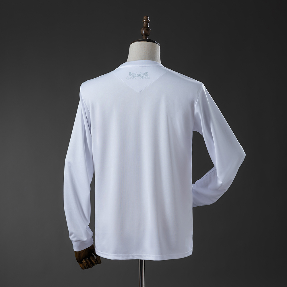 Mens Blackburn Rovers 150Th White White Long Sleeve Anniversary Jersey 2025/26 Mens Blackburn Rovers 150Th White White Long Sleeve Anniversary Jersey 2025/26 rear view showing authentic team styling