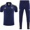Mens Boca Juniors Blue Training Kit Polo 2025/26 front view of shirt and pants