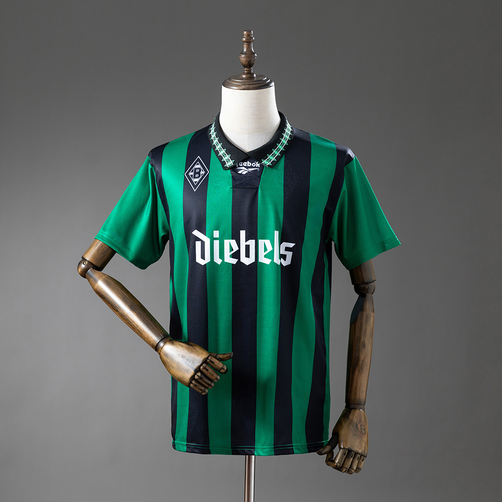 Mens Borussia Monchengladbach Retro Away Jersey 1995/96 Mens Borussia MonChelseangladbach Retro Away Jersey 1995/96 front view on mannequin