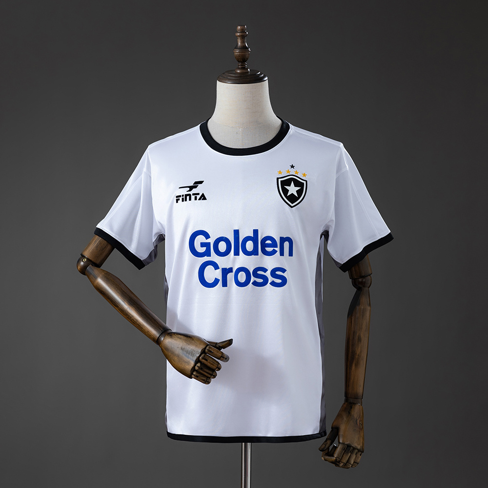 Mens Botafogo Special Retro Jersey 2002/03 Mens Botafogo Special Retro Jersey 2002/03 white shirt front view with Golden Cross sponsor