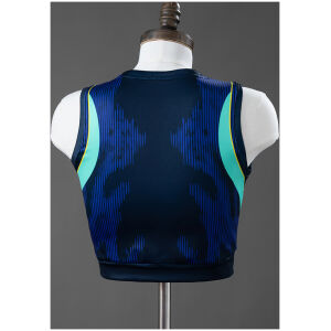 Womens Brazil Style Tank Top Away Crop Top 2026 rear view showing authentic team styling