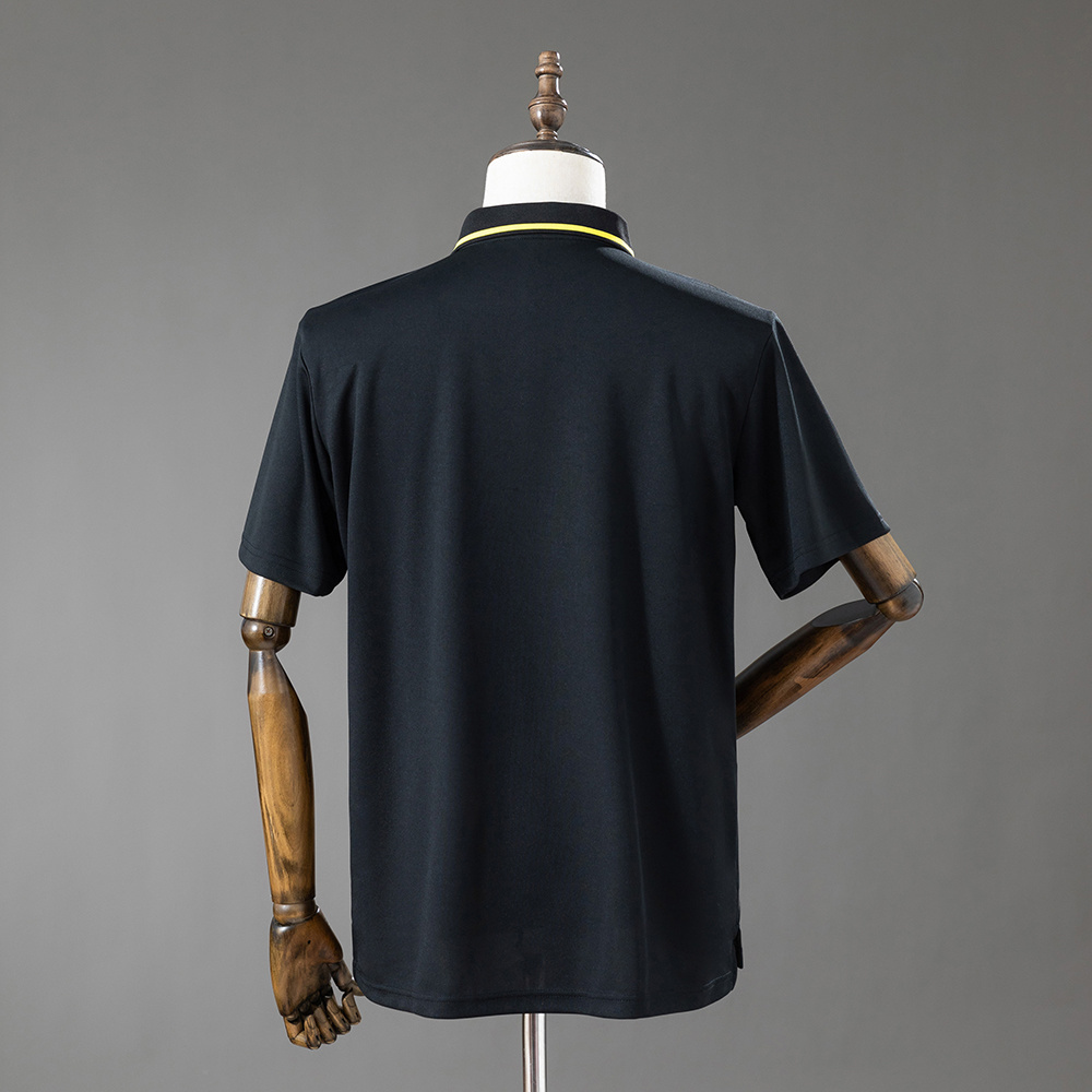 Mens Brazil Black Polo 2026 Mens Brazil Black Polo 2026 rear view showing authentic team styling