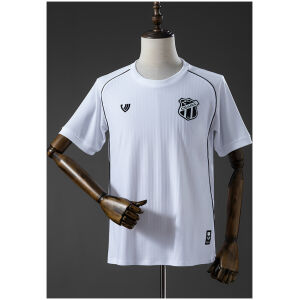 Mens Ceara Sporting Club 2627 Away Jersey front view in white with black shoulder piping and team crest