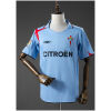 Front view of the Mens Celta de Vigo Retro Home Jersey 2005/07 in sky blue with Citroën sponsor and polo collar