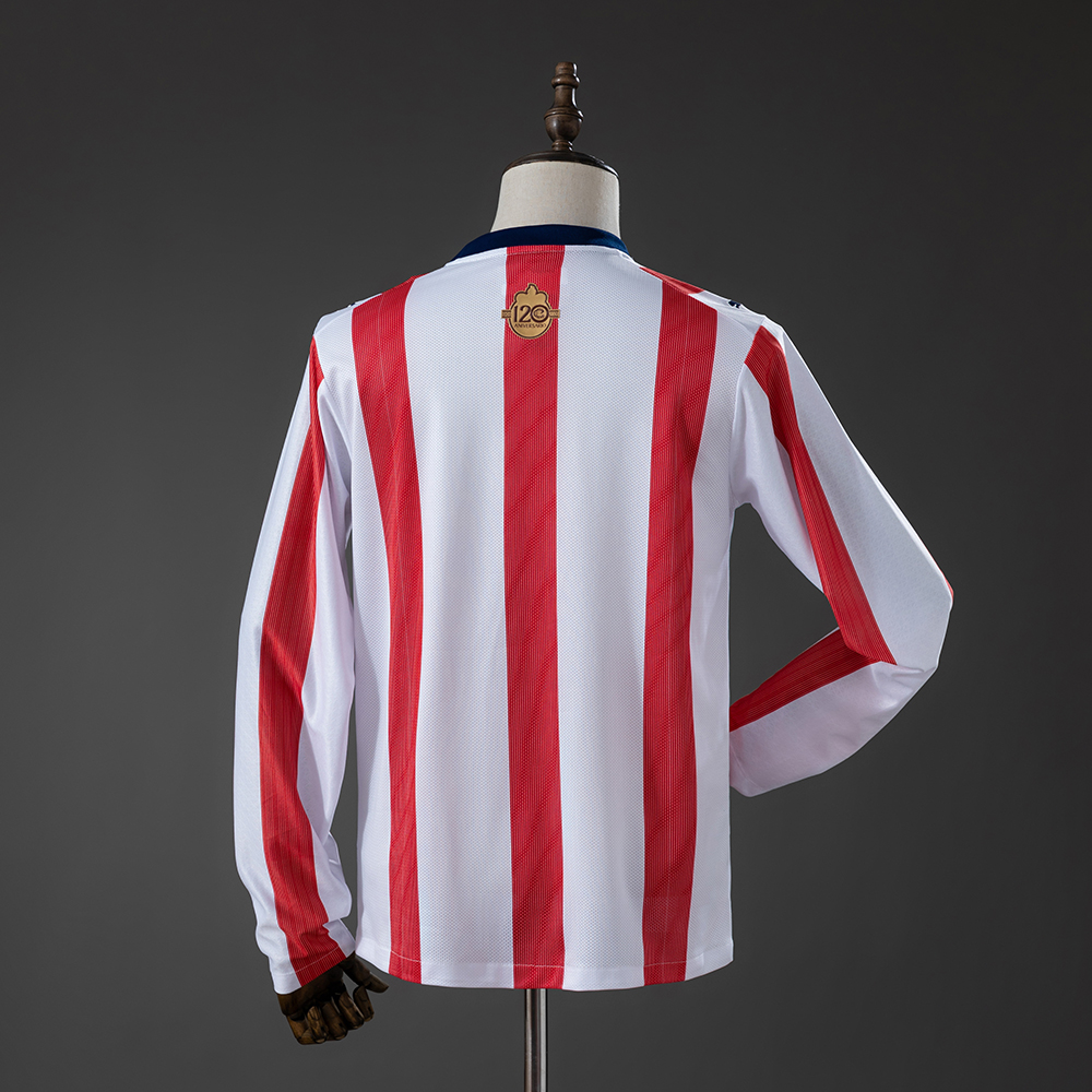 Mens Chivas de Guadalajara 120 Aniversario Long Sleeve Jersey Mens Chivas de Guadalajara 120 Aniversario Long Sleeve Jersey rear view showing authentic team styling