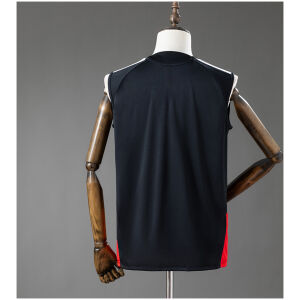 Mens Colo Colo Black Training Kit Singlet Kits Jersey 2026/27 rear view of shirt and shorts