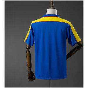 Mens Colombia World Cup Retro Away Jersey 1998 rear view showing authentic team styling