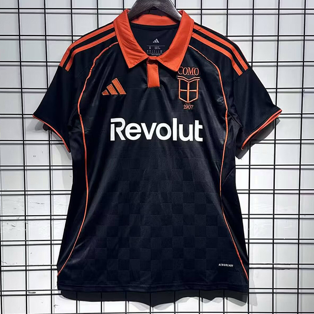 Mens Como 1907 Third Jersey 2025/26 Mens Como 1907 Third Jersey 2025/26 front view flat lay