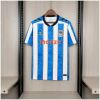 Coventry City home 2026/27 jersey on a hanger with vertical blue and white stripes
