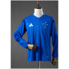 Front view of the Mens Cruzeiro Long Sleeve Home Jersey 2026/27 in royal blue with five embroidered chest stars