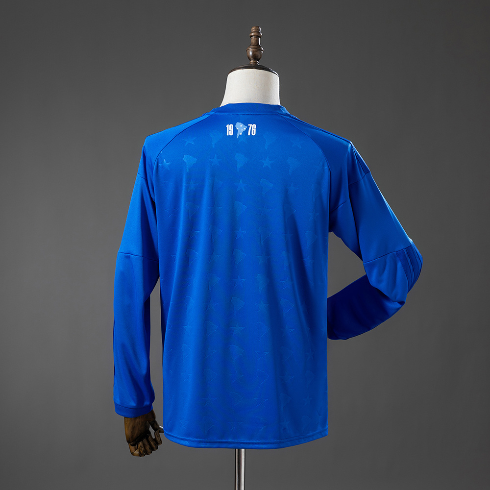 Mens Cruzeiro Long Sleeve Home Jersey 2026/27 Mens Cruzeiro Long Sleeve Home Jersey 2026/27 rear view showing authentic team styling